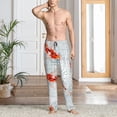 thumbnail image 6 of Lsque Koi Fish Corals,Spring Summer Print Men's Pajama Pants, Lounge Pant - Comfortable Home Wear,Elastic Waistband, Stylish Design-Small, 6 of 9