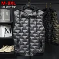 thumbnail image 5 of Chaleco de plumón, chaqueta a la moda para hombre, abrigo de talla grande 8XL, Otoño Invierno, nuevo chaleco de algodón para hombre, chaqueta informal sin mangas, 5 of 5