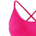 thumbnail image 5 of Wensltd Womens Sport Yoga Bras Crew Neck Sleeveless Cropped Tops Trendy Workout Fitness Push Up Bra, 5 of 5