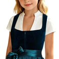 thumbnail image 3 of VUHXZWAF Girls Clothes Going Out Crop Tops Short Sleeve V Neck Ruffle Button Down Shirts Size 9-10 Years, 3 of 3