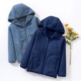 thumbnail image 4 of Girls' Fashion Girls Coats Toddler Girls Boys Winter Long Sleeve Solid Color Warm Hoodie Coat Jacket Clothes, 4 of 4