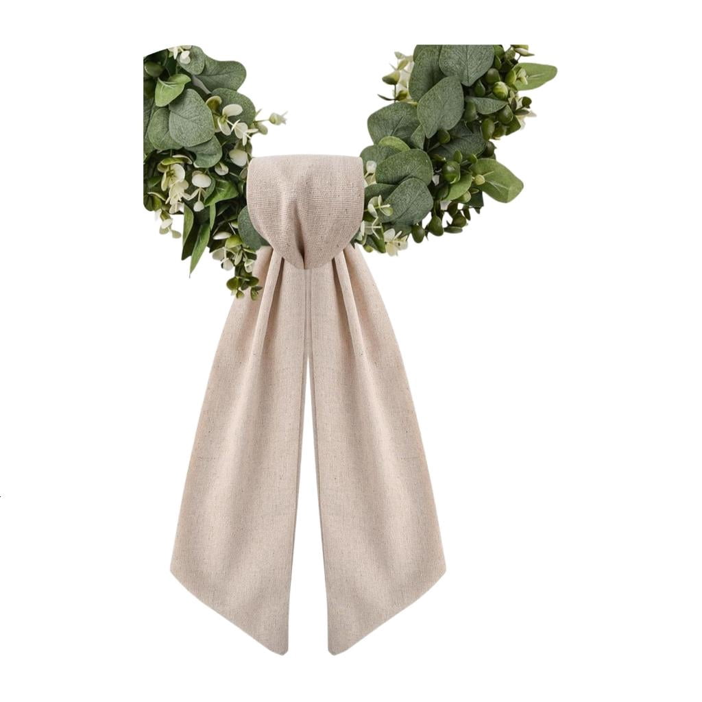 Yihuala Extra Long 122Cm Wreath Sashes Ribbon For Holiday Decorations Polyester Materials Perfect For Christmas And Thanksgiving