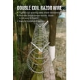 thumbnail image 3 of CQSXDA Galvanized V-Shape Razor Wire Bracket - Heavy Duty Metal Mount for Barbed Wire Fence, 1 Pair, 3 of 6