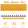 thumbnail image 3 of iMucci 6 Pack 10FT Cheesecloth Table Runner Mustard Gauze Fabric Tablecloth Rustic Sheer Table Runner for Wedding Birthday Baby Shower Party Boho Table Decoration, 3 of 7