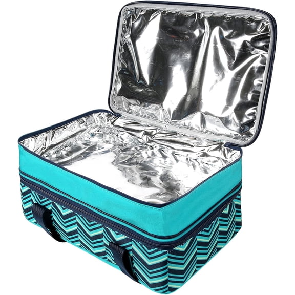 Arctic Zone Expandable Thermal Insulated Food Carrier, Large, Teal