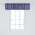 thumbnail image 2 of Ambesonne Tree Valance Pack of 2, Branches Leaves Winter Nature, 54"X12", Blue Violet and Dark Purple, 2 of 3