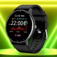 thumbnail image 1 of Reloj inteligente Hugo pantalla táctil de 1,28 pulgadas Podómetro Modos deportivos múltiples de salud Reloj deportivo negro, 1 of 9