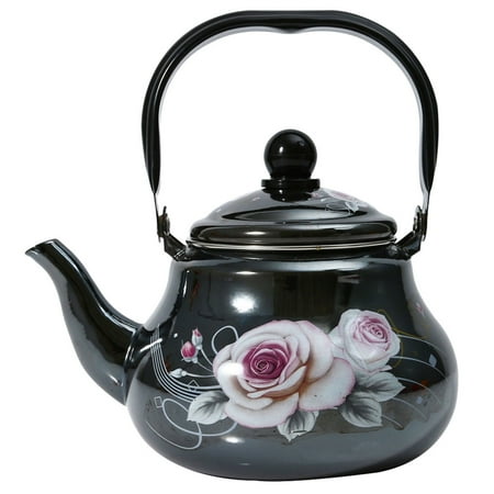 

NUOLUX Vintage Enamel Tea Kettle Enamel Teapot Tea Kettle Home Storage Kettle Home Supplies