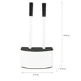 thumbnail image 5 of Bath Bliss 2-in-1 Toilet Brush and Plunger Set with Holder in White, 5 of 7