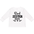 thumbnail image 3 of Inktastic Best Sister Ever Gift Girls Long Sleeve Toddler T-Shirt, 3 of 5