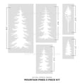 thumbnail image 2 of Mountain Pines 5-piece Stencil Kit, 2 of 3