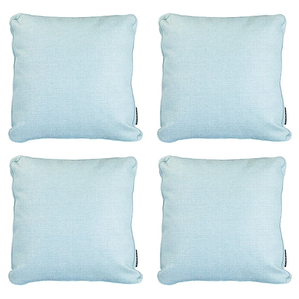Cojin Decorativo Cuadrado grande Set de 4 Tred Turquesa