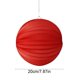 thumbnail image 3 of Farolillos De Papel Farolillos de papel decorativos colgantes, bola de 20x20x20 cm, coloridos, para fiestas, bodas y hogar, color rojo, 1 unidad Rkxzt, 3 of 9