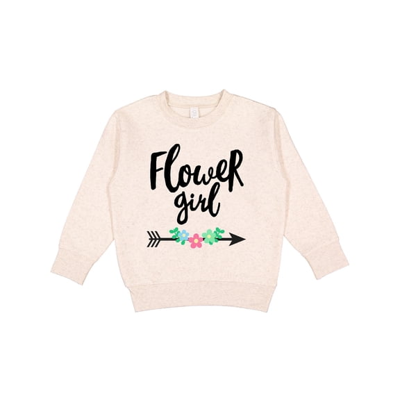 Inktastic Flower Girl with Arrow and Flowers Toddler Sweatshirt
