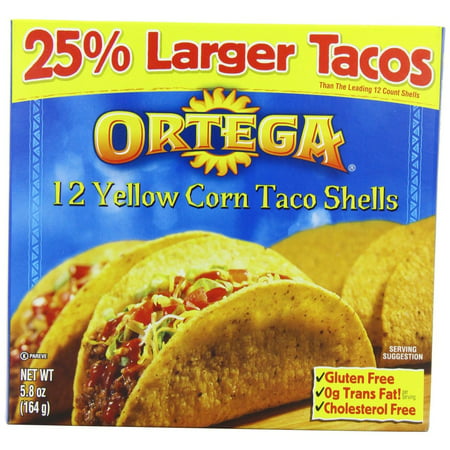 12 PACKS : Ortega Yellow Corn Taco Shells
