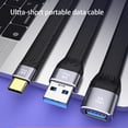 thumbnail image 2 of Teléfono móvil Disco duro Flexible Cable adaptador USB flexible Senderismo Carga rápida Cable convertidor portátil Accesorio para computadora Juegos de teclado y mouse para computadora tipo 3, 2 of 6