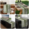 thumbnail image 6 of Sage Green Table Runner 108 Inches Long, Retro Oil Painting Modern Abstract Art Aesthetics Kitchen Coffee Dining Table Decoration for Home Party Birthday Wedding Home Decor 13x108 Inches, 6 of 8