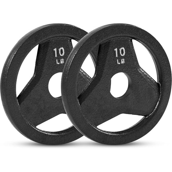 JFIT Olympic 2 Inch Grip Plates and Bumper Plates for Barbell - Single Weights or Sets of 2 (Muliple Weights)
