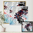 thumbnail image 4 of Designart 'Abstract Tropical Floral Patchwork I' Tropical Framed Canvas Wall Art Print, 4 of 5