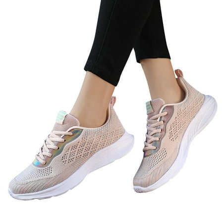 

Cathalem Sneaker Wedges Shoes for Women Wedding Ladies Shoes Fashion Casual Mesh Breathable Fresh Foam Sneaker - Women s Pink 8.5