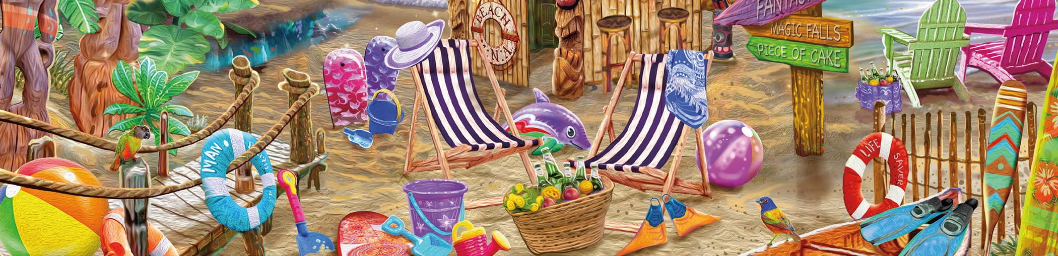 Ceaco - Ocean Magic - Steve Sundram - Oasis Fantasy - 1000pc Piece Interlocking Jigsaw Puzzle