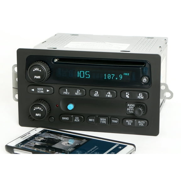 Restored UNLOCKED Chevy GMC 2003-2005 Truck Radio AM FM CD w Bluetooth Music 10357894 (Refurbished)