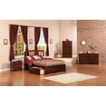 thumbnail image 3 of Leo & Lacey Richmond Full Wood Platform Bed and Storage Drawers in Walnut, 3 of 4