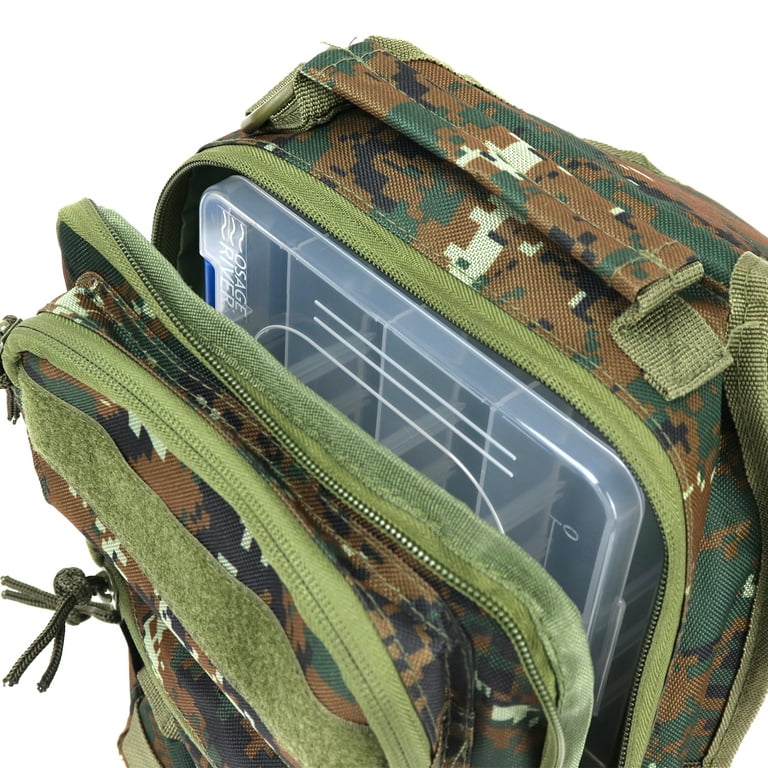 Osage River Fishing Sling Bag W/ Medium Tackle Box - Camo 