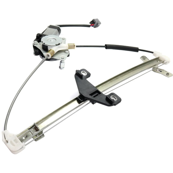 Window Regulator Compatible For 2003-2007 Honda Accord Rear, Left Driver Sedan Power With Motor