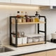 thumbnail image 5 of CaiYueKe Kitchen Storage Rack Two Tier Metal Organizer Spice Shelf Countertop Pantry Cabinet Organizing Rack Sturdy Space Saving Durable Kitchenware Rack, 5 of 7