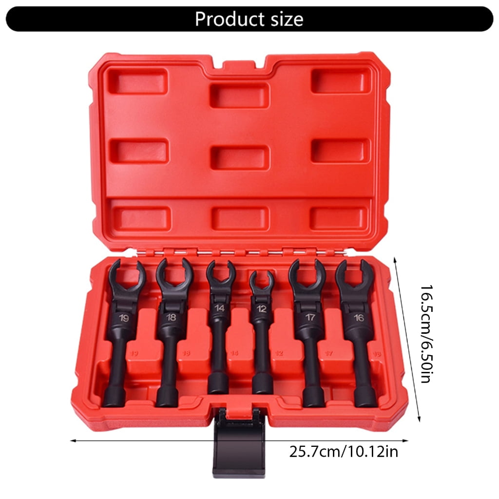 Zeiwohndc 6Pcs 12mm-19mm Adjustable Wrenches Universal Spanners Mechanical Workshop Hand