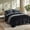 Black, variant on Regency Heights Crushed Velvet Comforter Set, 9-Piece Luxury Bedding Set with Sheets & Pillowcases, Ultra Soft All Season Queen Size Bed in a Bag, Blush