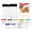 Black-7PCS-Self Sealing Medicine Bags- A4, variant on Reusable Pill Pouches for Travel: Color Coded Medicine Bags with Slide Lock Seal - Waterproof EVA Pill Pockets for Storage,2.91 x 2.91 Inch