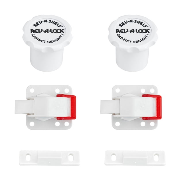 Rev-A-Shelf RAL-101-1 Rev-A-Lock Magnetic Cabinet Security System (2 Pack)