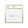 thumbnail image 3 of Tableau de calendrier effaçable à sec avec cadre doré 12x12, 3 of 3
