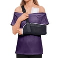 thumbnail image 3 of Easy Wear Post Surgery Shirts for Women Tear Away Side Velcro Closure Short Sleeve Adaptive Clothing 2026 Dark Purple S, 3 of 9