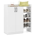 thumbnail image 2 of Costway Shoe Cabinet with 2 Doors, Shoe Storage Organizer with 2 Adjustable Inner Shelves, 2 of 10