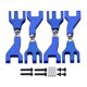thumbnail image 1 of Vogacara 2 uds., 1/10, brazos de suspensión de Metal para coche, mejora de repuesto, adorno, repuesto de piezas para Redcat Blackout XTE XBE SC Kits de construcción modelo Azul Vogacara FN001076-02, 1 of 6