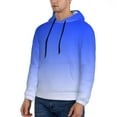 thumbnail image 6 of Mens Tie Dye 3D Print Gradient Pullover Hoodie Long Sleeve Sport Outwear Hooded Sweatshirt Solid Tops Hoodies, 6 of 7