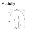 thumbnail image 2 of Musiclily Pro Cables de traste de guitarra de acero inoxidable de 2,9 mm, alambre de traste de calibre Jumbo, 24 trastes para bajo o Ibanez/ESP/Jackson, 2 of 5