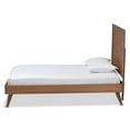 thumbnail image 2 of Baxton Studio Amira Mid-Century Modern Transitional Ash Walnut Finished Wood Twin Size Platform Bed, 2 of 9