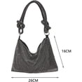 thumbnail image 2 of Bolso de noche para mujer con brillantes diamantes de imitación, elegante cartera de noche con cristales, bolso de mano brillante, 2 of 4