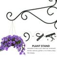 thumbnail image 3 of MasteelfCA 2 Pcs Support de Pot de Fleurs en Fer Forgé Intérieur Rétro Étagère Murale Européenne pour Salon Balcon Bonsaï (Noir), 3 of 8