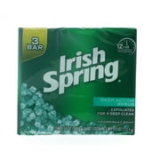 Irish Spring Deep Action Scrub Bar Soap - 3 Bar, 11.25 oz 8 Pack