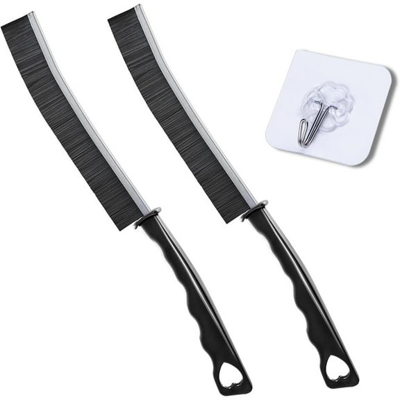 Hard Bristle Crevice Cleaning Brush Long and Thin Handle Grount Cleaning Brush For Hard To Reach Places in Your Bathroom, Kitchen, or Livingroom