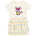 thumbnail image 3 of Inktastic Koala Cute Girls Guitar Girls Toddler Dress, 3 of 5