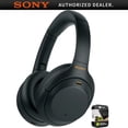 thumbnail image 1 of Restored Sony WH1000XM4/B Premium Noise Cancelling Wireless Over-the-Ear Headphones Bundle with Premium 2 YR CPS Enhanced Protection Pack (Refurbished), 1 of 11