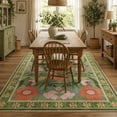 thumbnail image 4 of Moynesa 5'x7' Vintage Farmhouse Floral Area Rugs for Living Room, Washable Cottagecore Green Botanical Rugs for Bedroom, Soft Colorful Boho Flower Accent Carpet for Dining Room Nursery Dorm Apartmen, 4 of 11