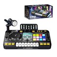 thumbnail image 2 of NAOJIE DJ Music Mixer Table Board Set Toy with Microphone,Lights - Interactive Musical Toys for Ages 3-12 | 100+ Sounds,Piano Keys,Disco Mode,Rechargeable, 2 of 6