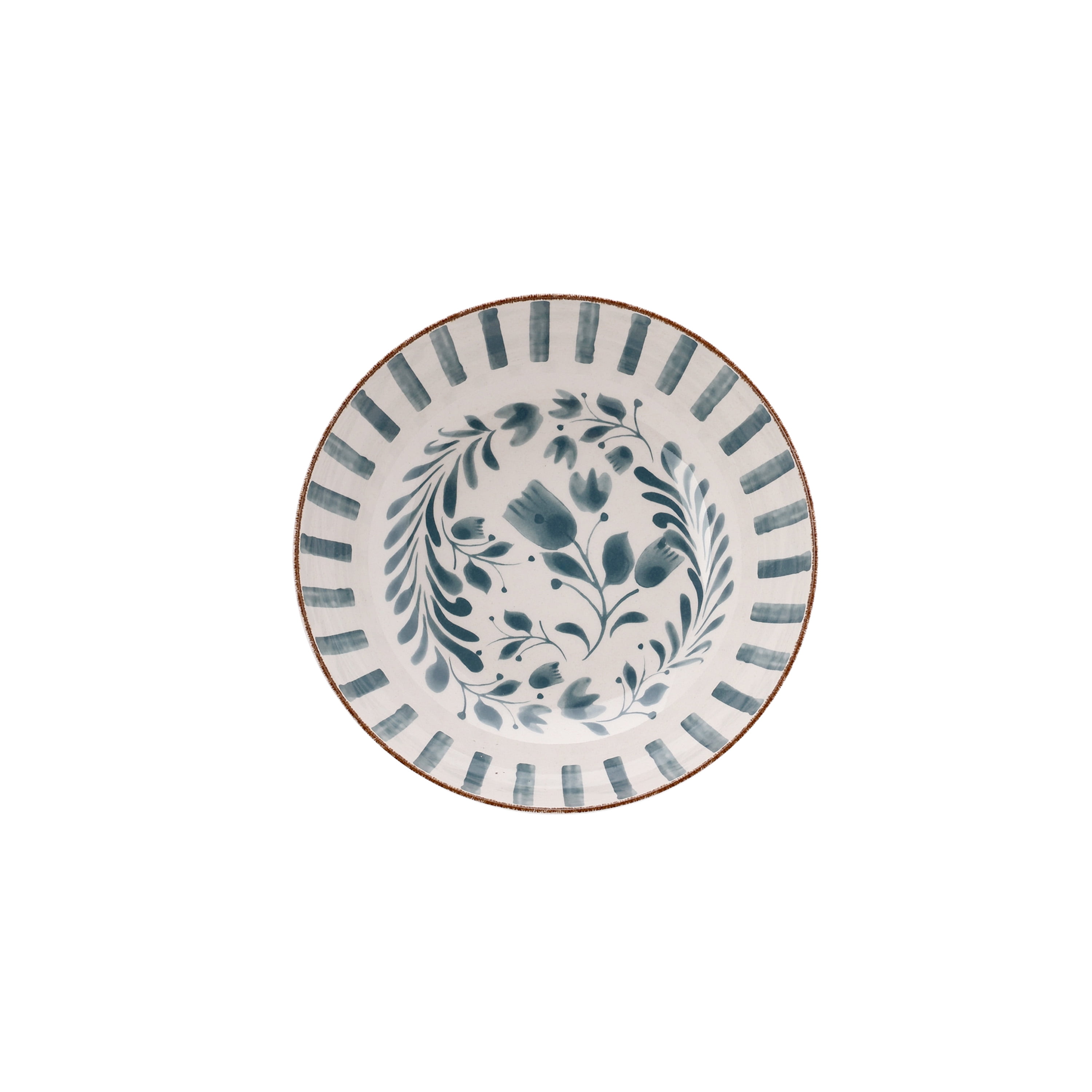 Better Homes & Gardens 12-inch Bamboo Melamine Serve Bowl, Blue